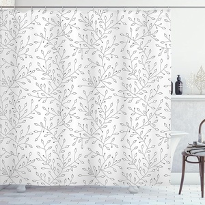 Ambesonne Floral Shower Curtain, Illustration of Poppy Flowers Oil Painting on Canvas Romantic Design Print, Cloth Fabric Bathroom Decor Set with Hooks, 69″ W x 70″ L, Yellow Orange(Pearl Grey)