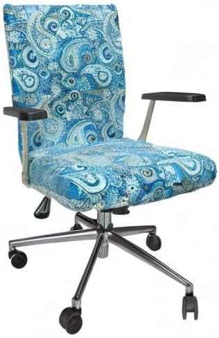 image:imageAmbesonne Cartoon Office Chair Slipcover Xray Part of an Abstract Skeleton Image in Repetitive Grunge Pattern Protective Stretch Decorative Fabric Cover Standard Size Ivory CharcoalBlue Green