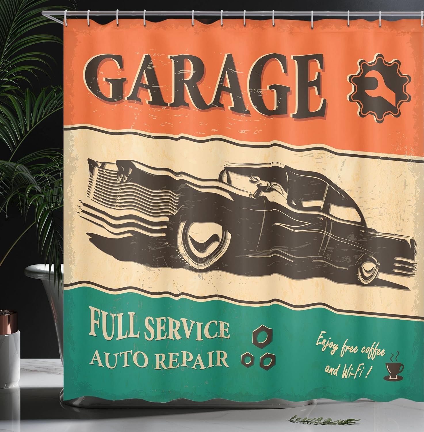 image:imageAmbesonne Feminine Shower Curtain Illustration of a Bathtub with Bubbles in Girly Room Aroma Oil Aromatherapy Cloth Fabric Bathroom Decor Set with Hooks 69 W x 75 L Pink BlueOrange Beige Jade Green