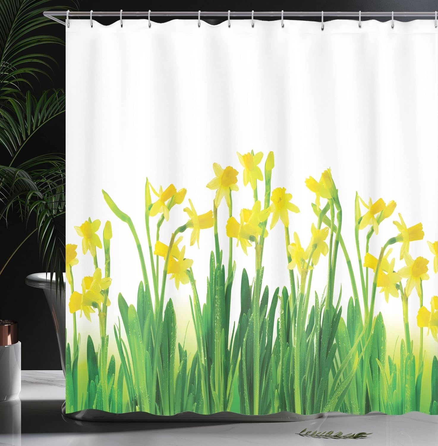image:imageAmbesonne Feminine Shower Curtain Illustration of a Bathtub with Bubbles in Girly Room Aroma Oil Aromatherapy Cloth Fabric Bathroom Decor Set with Hooks 69 W x 75 L Pink BlueGreen Yellow