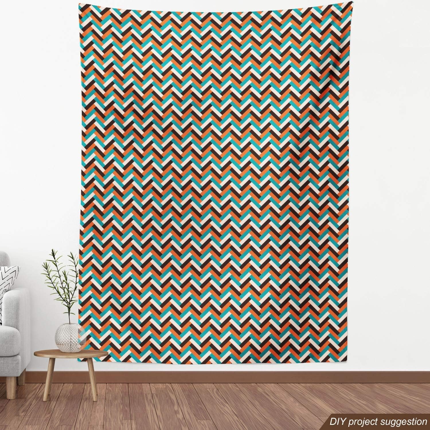 image:imageAmbesonne Pug Fabric by The Yard Dogs Various States Sitting Standing Stretching Cartoon Style Pet Drawing Decorative Fabric for Upholstery and Home Accents 3 Yards TurquoiseCinnamon Blue