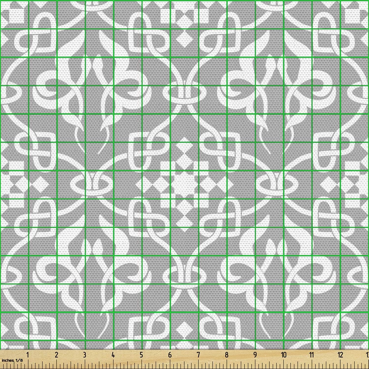 image:imageAmbesonne Pug Fabric by The Yard Dogs Various States Sitting Standing Stretching Cartoon Style Pet Drawing Decorative Fabric for Upholstery and Home Accents 3 Yards TurquoiseGrey