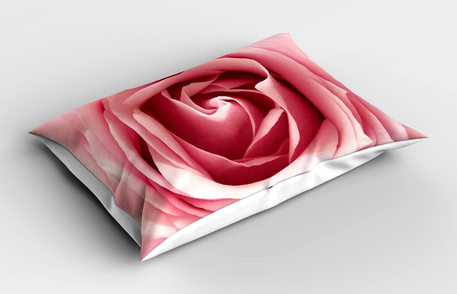image:imageAmbesonne Rose Pillow Sham Pink Rose Valentines Day Happy Occasions Holidays Bloom Botanical Close up Picture Decorative Standard Queen Size Printed Pillowcase 30 X 20 Pale Pink