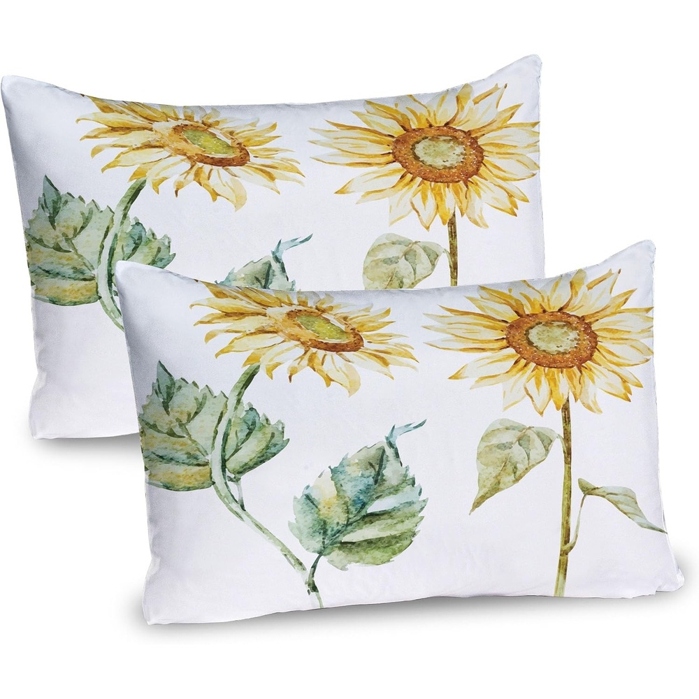image:imageAmbesonne Nature Pillow Sham Desert Botanical Herbal Cartoon Style Cactus Plant Flower with Spikes Print Decorative Standard Size Printed Pillowcase 26 X 20 Green and PinkYellow Green