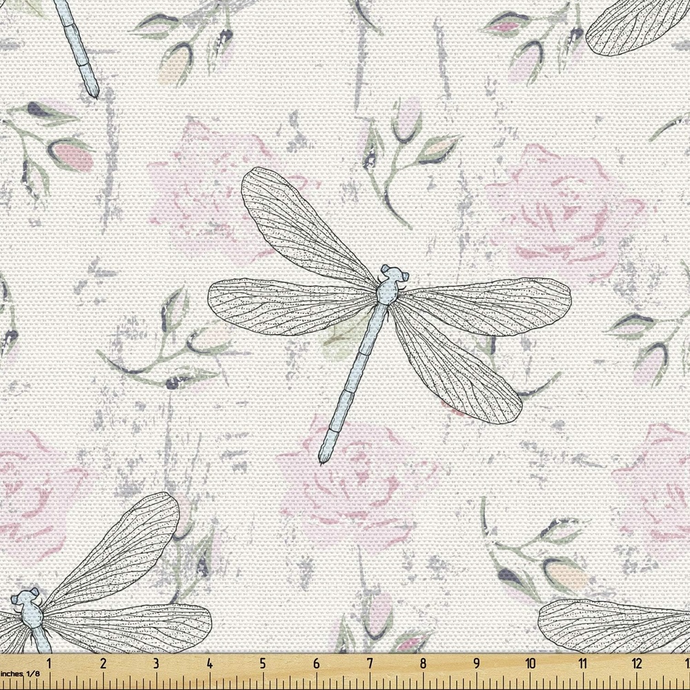 image:imageAmbesonne Pug Fabric by The Yard Dogs Various States Sitting Standing Stretching Cartoon Style Pet Drawing Decorative Fabric for Upholstery and Home Accents 3 Yards TurquoiseMustard White