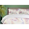 Ambesonne Cartoon Duvet Cover Set, Vintage Floral Carriage Horse and Colorful Flowers Butterfly Print, Decorative 3 Piece Bedding Set with 2 Pillow Shams, Queen Size, Black Pink(Rose Blue)