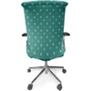 Ambesonne Cartoon Office Chair Slipcover, Xray Part of an Abstract Skeleton Image in Repetitive Grunge Pattern, Protective Stretch Decorative Fabric Cover, Standard Size, Ivory Charcoal(Teal Ivory)