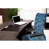 Ambesonne Cartoon Office Chair Slipcover, Xray Part of an Abstract Skeleton Image in Repetitive Grunge Pattern, Protective Stretch Decorative Fabric Cover, Standard Size, Ivory Charcoal(Night Blue)