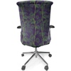 Ambesonne Cartoon Office Chair Slipcover, Xray Part of an Abstract Skeleton Image in Repetitive Grunge Pattern, Protective Stretch Decorative Fabric Cover, Standard Size, Ivory Charcoal(Quartz Fern)