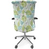 Ambesonne Cartoon Office Chair Slipcover, Xray Part of an Abstract Skeleton Image in Repetitive Grunge Pattern, Protective Stretch Decorative Fabric Cover, Standard Size, Ivory Charcoal(Charcoal Dimgrey)