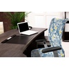 Ambesonne Cartoon Office Chair Slipcover, Xray Part of an Abstract Skeleton Image in Repetitive Grunge Pattern, Protective Stretch Decorative Fabric Cover, Standard Size, Ivory Charcoal(Blue Azure)