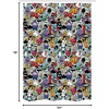 Ambesonne Cartoon Shower Curtain, Graffiti Creatures with Spray Tanks Animals and Writings Vibrant Colored Image, Cloth Fabric Bathroom Decor Set with Hooks, 69″ W x 75″ L, Violet(54″ W x 78″ L)