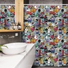 Ambesonne Cartoon Shower Curtain, Graffiti Creatures with Spray Tanks Animals and Writings Vibrant Colored Image, Cloth Fabric Bathroom Decor Set with Hooks, 69″ W x 75″ L, Violet(54″ W x 78″ L)