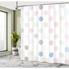 Ambesonne Coastal Shower Curtain, Romantic Wooden Bungalow on The Water Deckchairs Maldives Beach Summer Relax, Cloth Fabric Bathroom Decor Set with Hooks, 69″ W x 84″ L, Brown Blue(Pink Ivory)