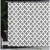 Ambesonne Coastal Shower Curtain, Romantic Wooden Bungalow on The Water Deckchairs Maldives Beach Summer Relax, Cloth Fabric Bathroom Decor Set with Hooks, 69″ W x 84″ L, Brown Blue(Black and White)