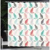Ambesonne Coastal Shower Curtain, Romantic Wooden Bungalow on The Water Deckchairs Maldives Beach Summer Relax, Cloth Fabric Bathroom Decor Set with Hooks, 69″ W x 84″ L, Brown Blue(Turquoise Coral)