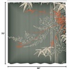 Ambesonne Coastal Shower Curtain, Romantic Wooden Bungalow on The Water Deckchairs Maldives Beach Summer Relax, Cloth Fabric Bathroom Decor Set with Hooks, 69″ W x 84″ L, Brown Blue(Sage Green)