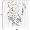 Ambesonne Coastal Shower Curtain, Romantic Wooden Bungalow on The Water Deckchairs Maldives Beach Summer Relax, Cloth Fabric Bathroom Decor Set with Hooks, 69″ W x 84″ L, Brown Blue(Violet)