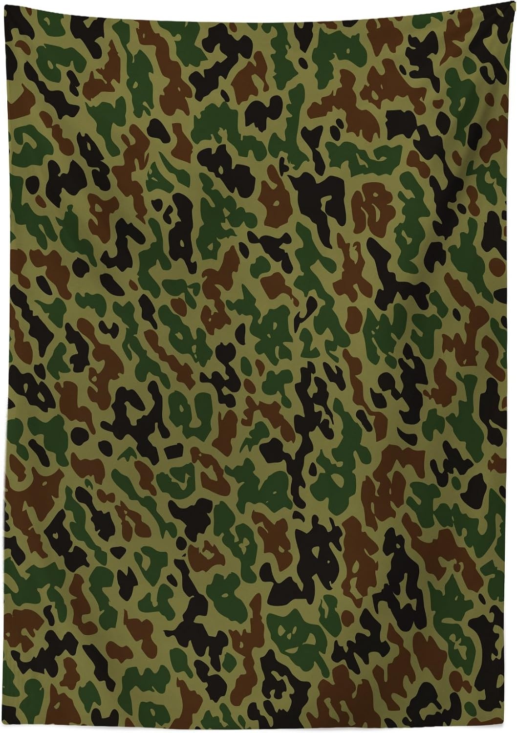image:imageAmbesonne Geometric Outdoor Tablecloth Tile Mosaic Pattern in Antique Meander and Camo Style Effect Print Modern Decorative Washable Picnic Table Cloth 58 X 104 Baby BlueKhaki Brown