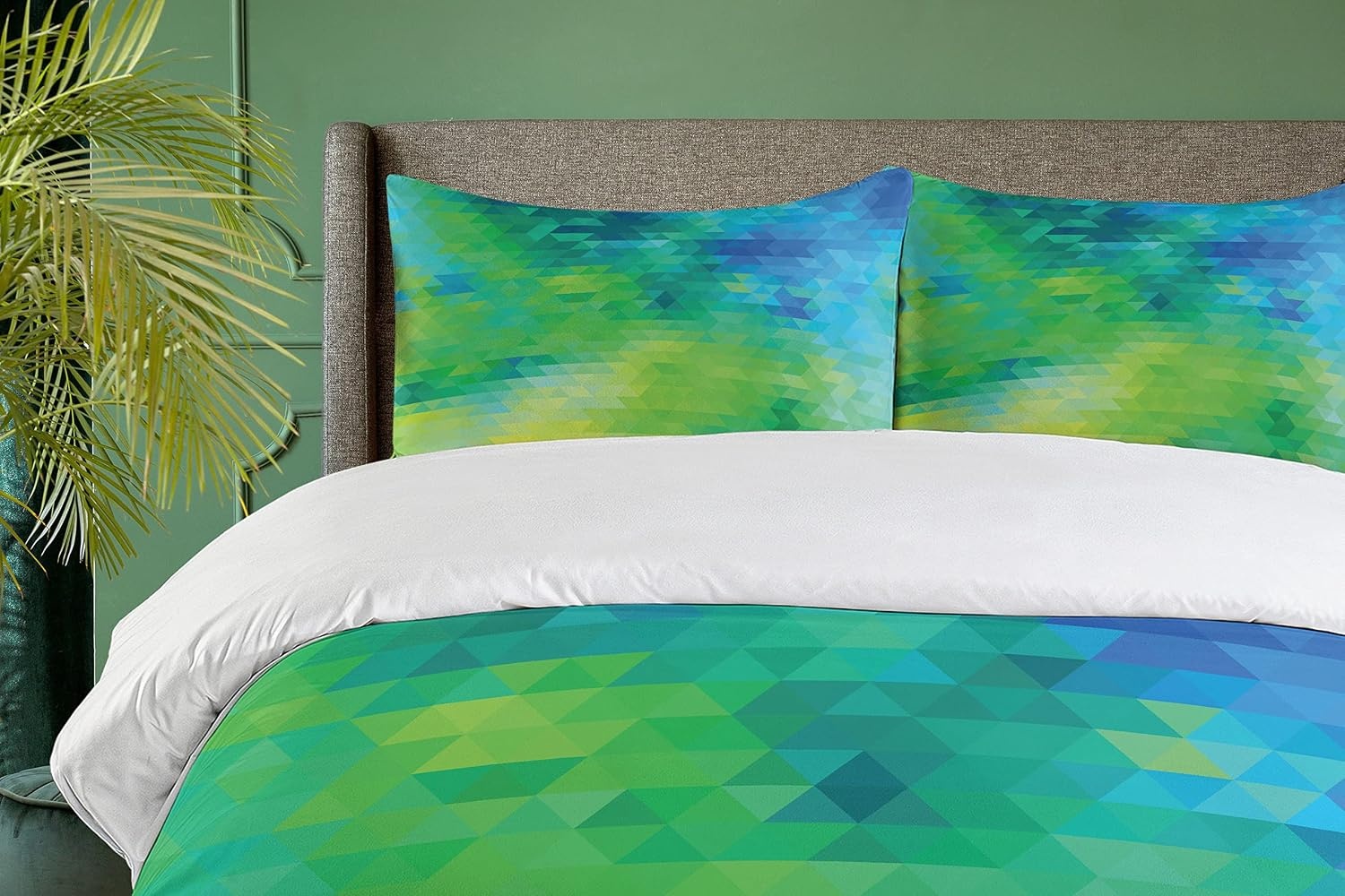 image:imageAmbesonne Lighthouse Duvet Cover Set Cap de Favaritx Sunset Lighthouse Cape in Mahon at Balearic Islands Spain Coast Decorative 3 Piece Bedding Set with 2 Pillow Shams Queen Size Blue BrownLime Green Turquoise
