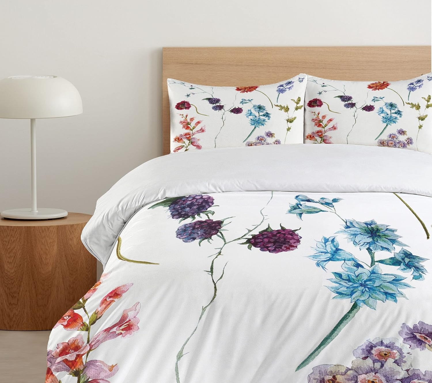 image:imageAmbesonne Lighthouse Duvet Cover Set Cap de Favaritx Sunset Lighthouse Cape in Mahon at Balearic Islands Spain Coast Decorative 3 Piece Bedding Set with 2 Pillow Shams Queen Size Blue BrownPurple Red