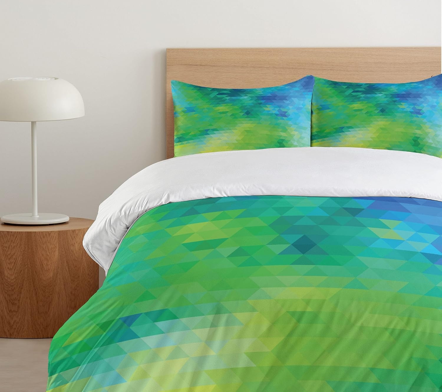 image:imageAmbesonne Lighthouse Duvet Cover Set Cap de Favaritx Sunset Lighthouse Cape in Mahon at Balearic Islands Spain Coast Decorative 3 Piece Bedding Set with 2 Pillow Shams Queen Size Blue BrownLime Green Turquoise