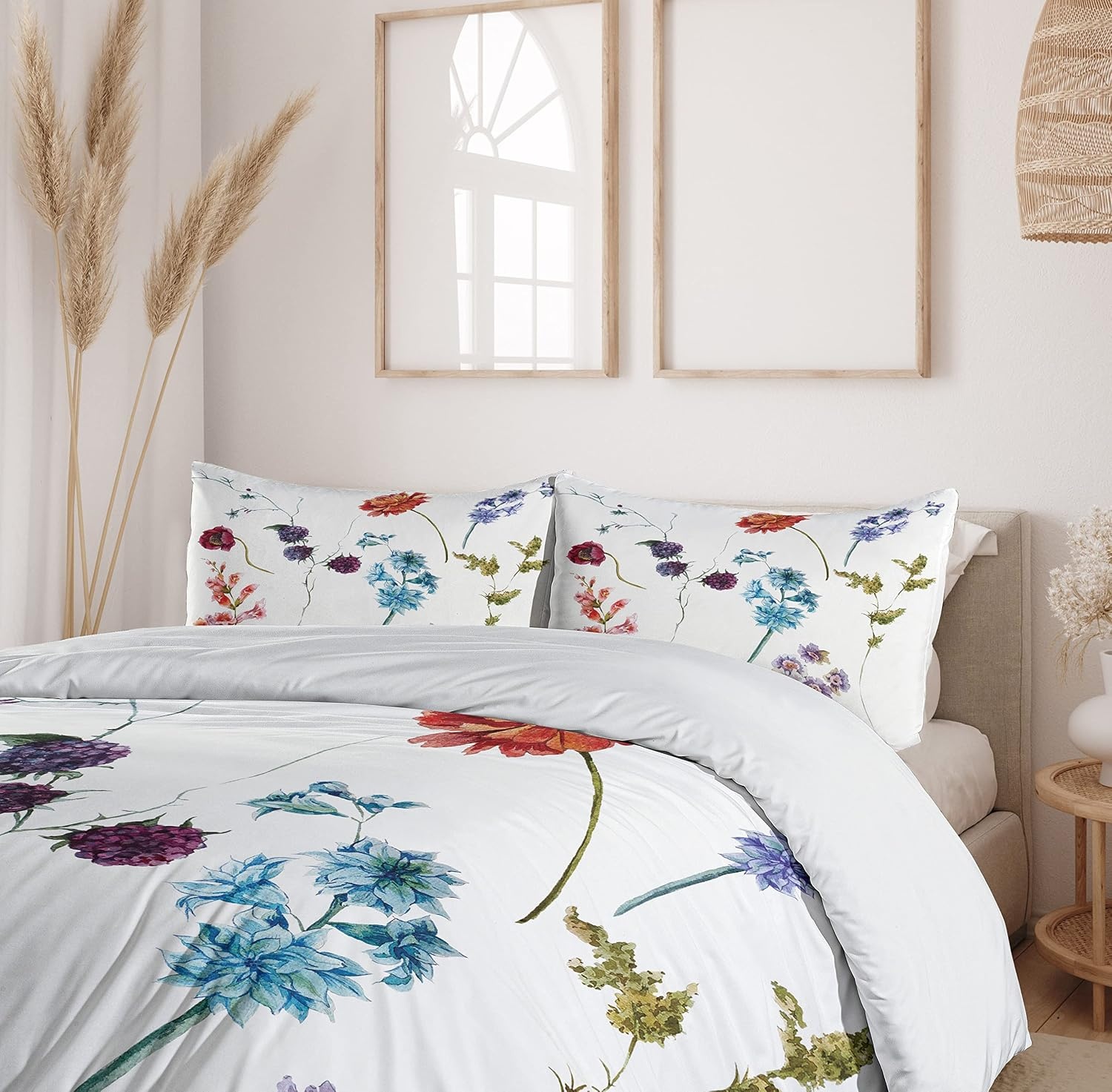 image:imageAmbesonne Lighthouse Duvet Cover Set Cap de Favaritx Sunset Lighthouse Cape in Mahon at Balearic Islands Spain Coast Decorative 3 Piece Bedding Set with 2 Pillow Shams Queen Size Blue BrownPurple Red