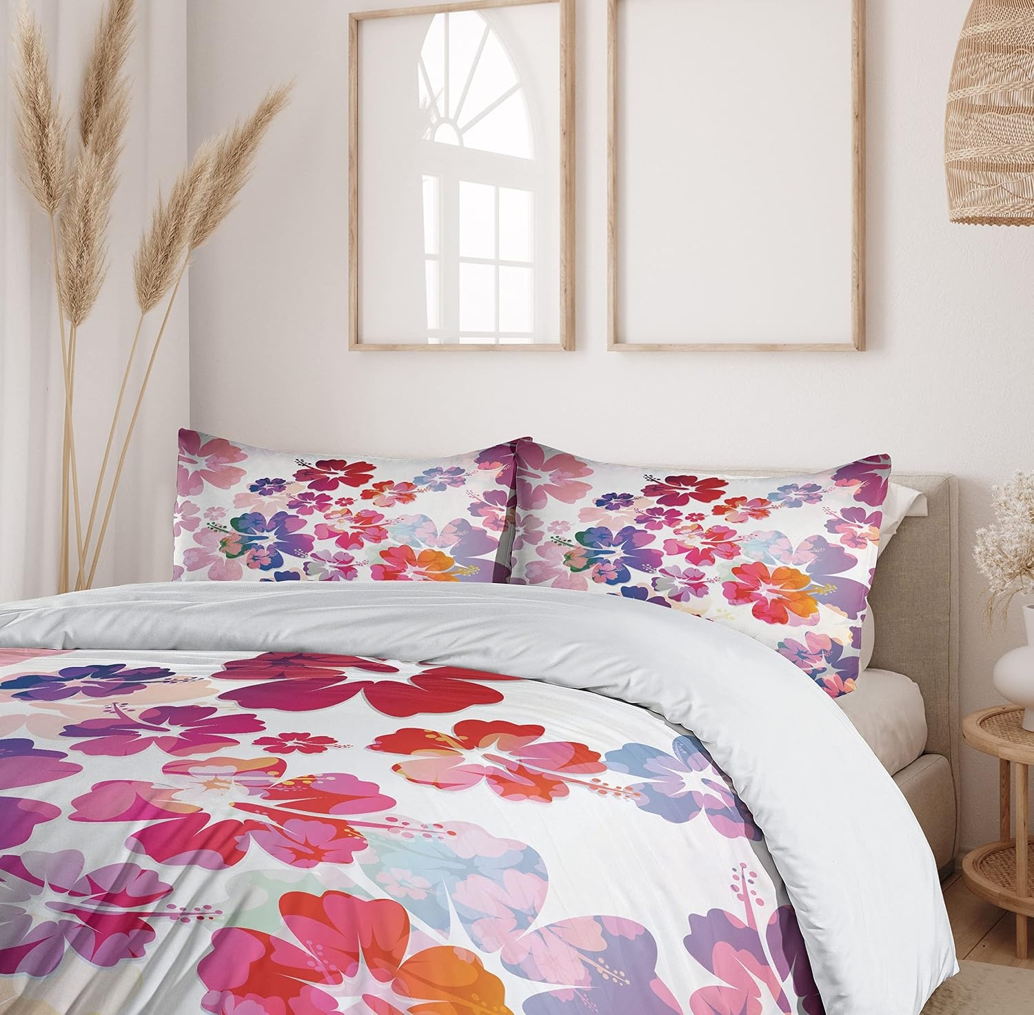 image:imageAmbesonne Lighthouse Duvet Cover Set Cap de Favaritx Sunset Lighthouse Cape in Mahon at Balearic Islands Spain Coast Decorative 3 Piece Bedding Set with 2 Pillow Shams Queen Size Blue BrownPink Orange
