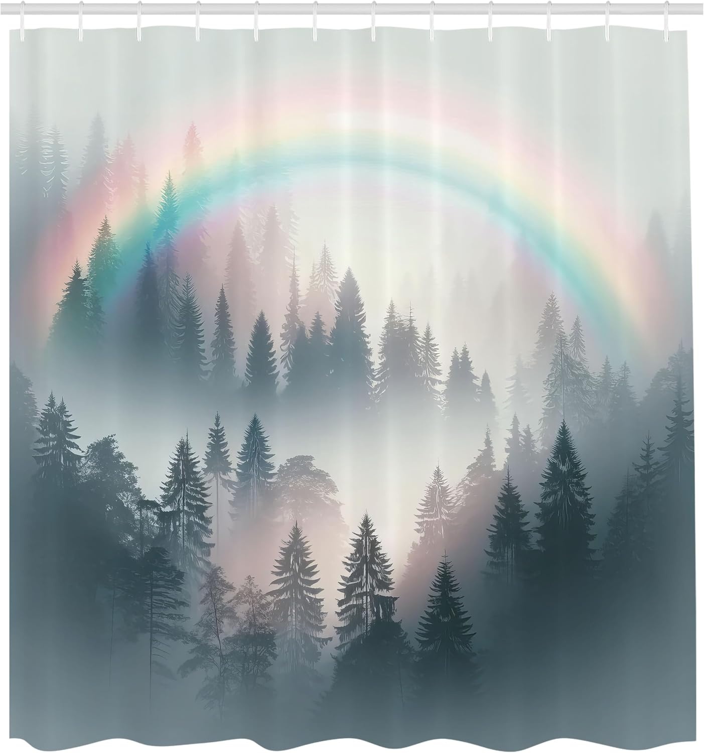 image:imageAmbesonne Striped Shower Curtain Abstract Modern Oil Paint of Vertical Brushstroke Dark Autumn Tones Print Cloth Fabric Bathroom Decor Set with Hooks 69 W x 75 L Maroon Camel GreyMulticolor Dark Teal