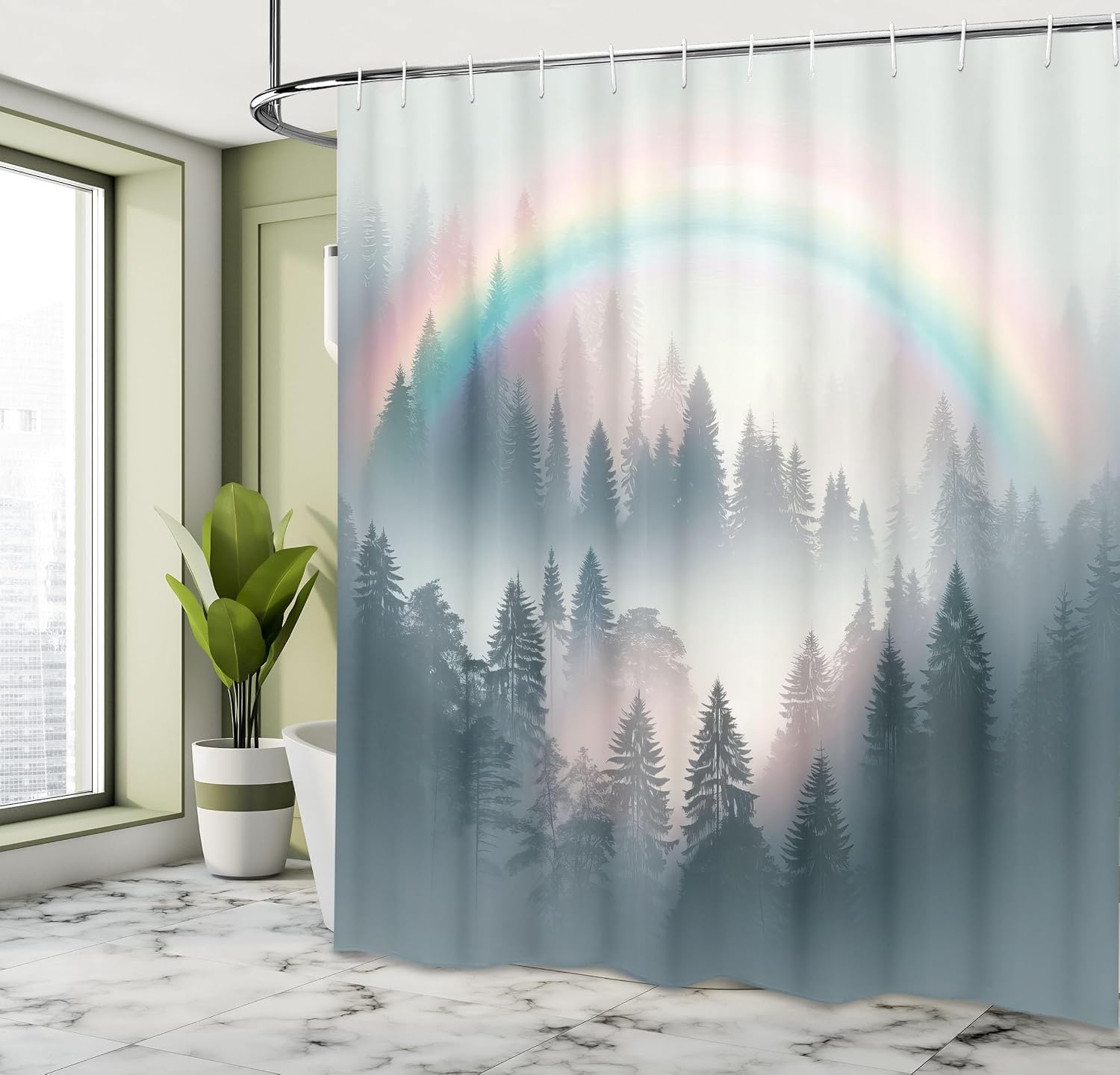 image:imageAmbesonne Striped Shower Curtain Abstract Modern Oil Paint of Vertical Brushstroke Dark Autumn Tones Print Cloth Fabric Bathroom Decor Set with Hooks 69 W x 75 L Maroon Camel GreyMulticolor Dark Teal