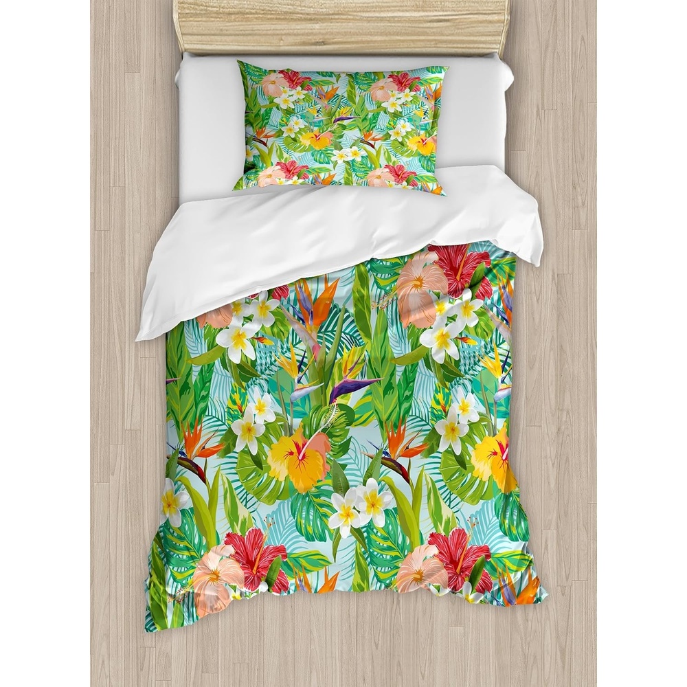 image:imageAmbesonne Lighthouse Duvet Cover Set Cap de Favaritx Sunset Lighthouse Cape in Mahon at Balearic Islands Spain Coast Decorative 3 Piece Bedding Set with 2 Pillow Shams Queen Size Blue BrownSeafoam