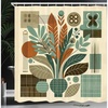 Beige Sage Green and Amber