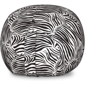 Ambesonne Black and White Storage Toy Bag Chair, Monochrome Interlocking Stripes Pattern with Modern Abstract Inspirations, Stuffed Animal Organizer Washable Bag, Large Size, White Black(White Charcoal)