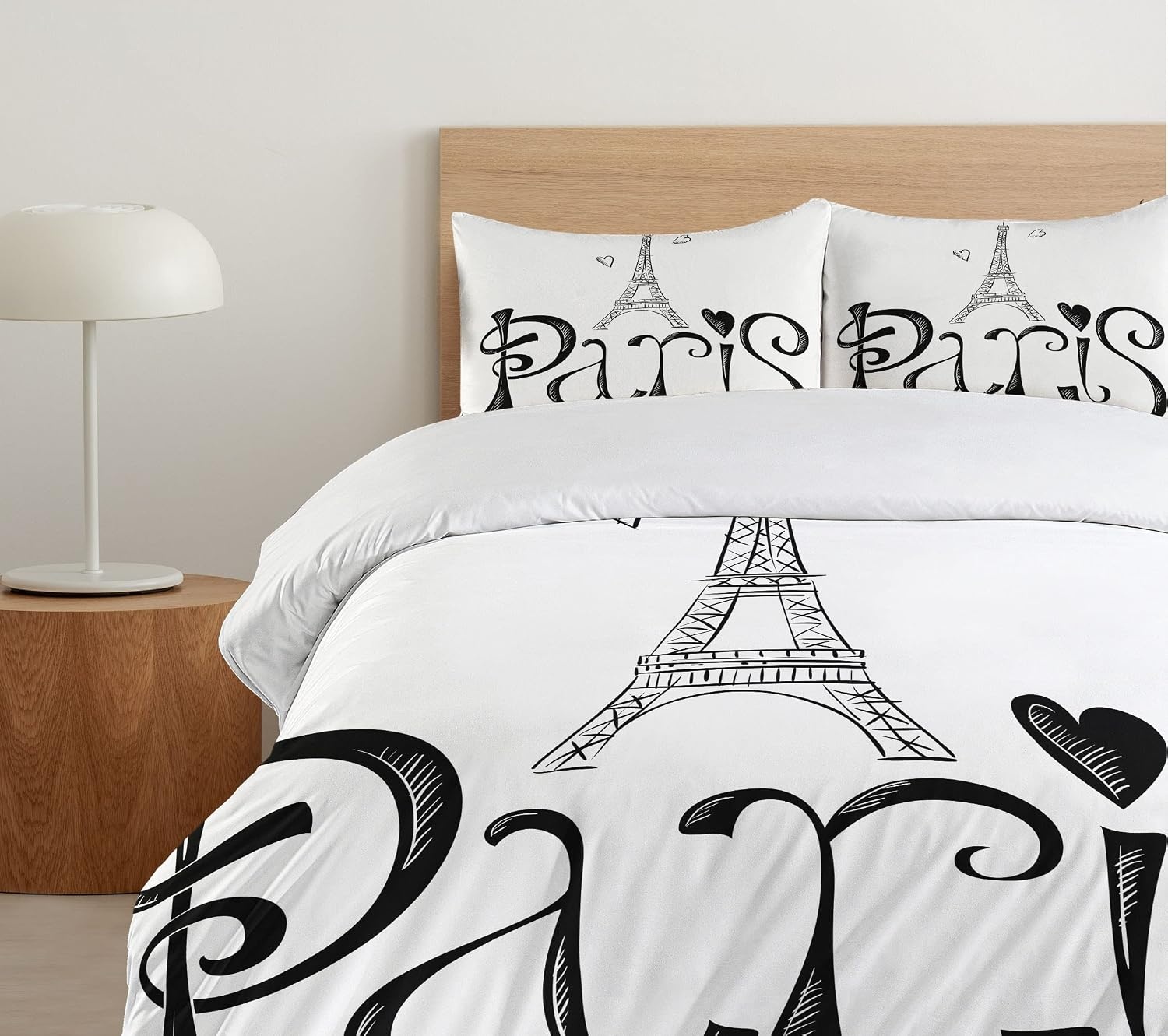 image:imageAmbesonne Halloween Duvet Cover Set Funny Bat with Plate Boo Fangs Scare Frighten Seasonal Cartoon Print Decorative 2 Piece Bedding Set with 1 Pillow Sham Twin Size White OrangeWhite Black