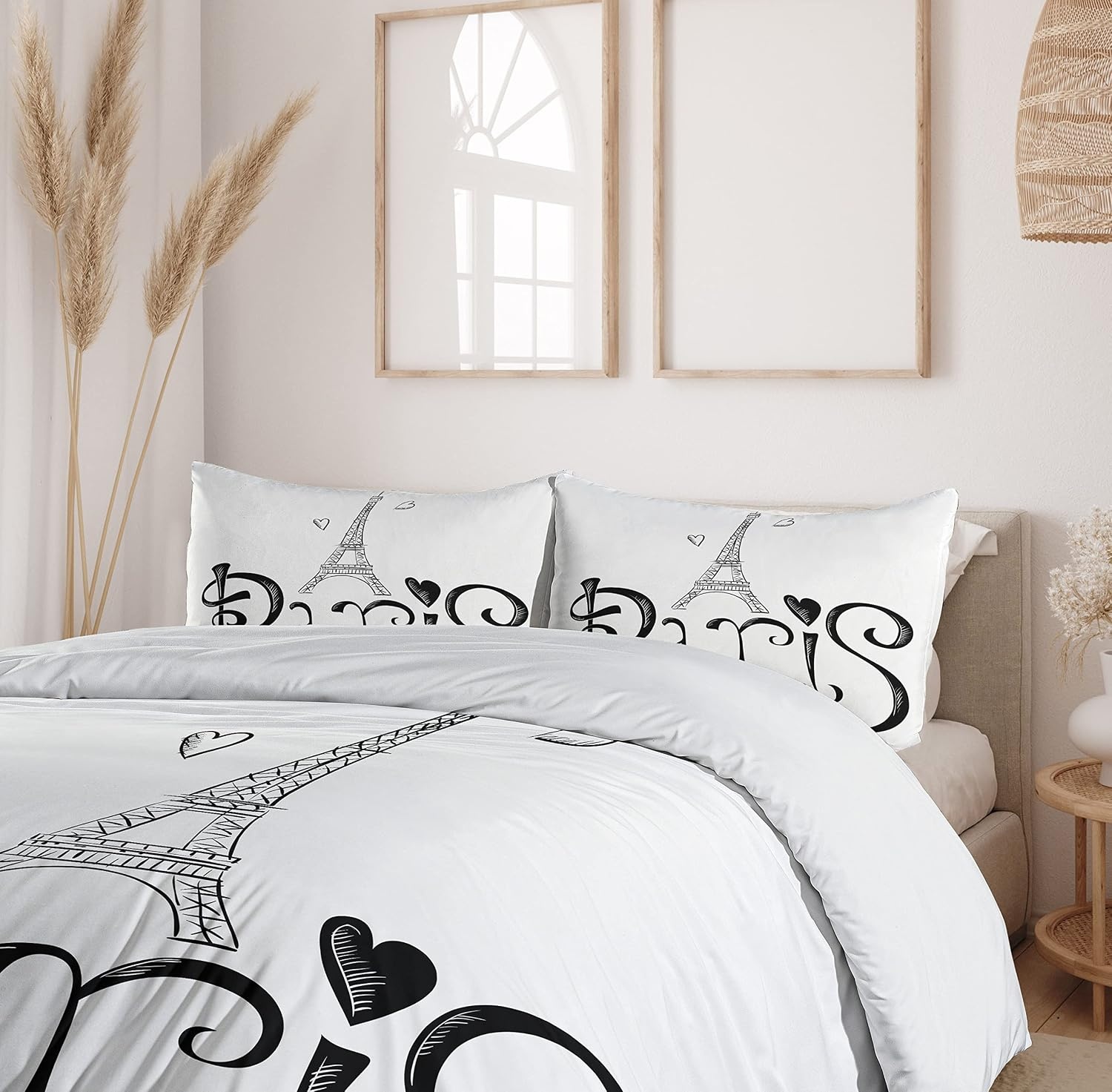 image:imageAmbesonne Halloween Duvet Cover Set Funny Bat with Plate Boo Fangs Scare Frighten Seasonal Cartoon Print Decorative 2 Piece Bedding Set with 1 Pillow Sham Twin Size White OrangeWhite Black