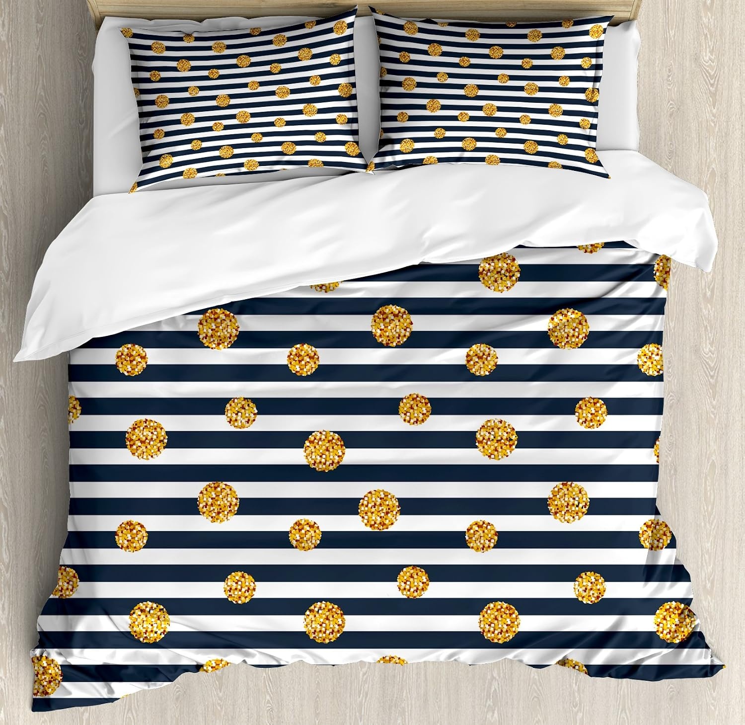 image:imageAmbesonne Halloween Duvet Cover Set Funny Bat with Plate Boo Fangs Scare Frighten Seasonal Cartoon Print Decorative 2 Piece Bedding Set with 1 Pillow Sham Twin Size White OrangeYellow Blue