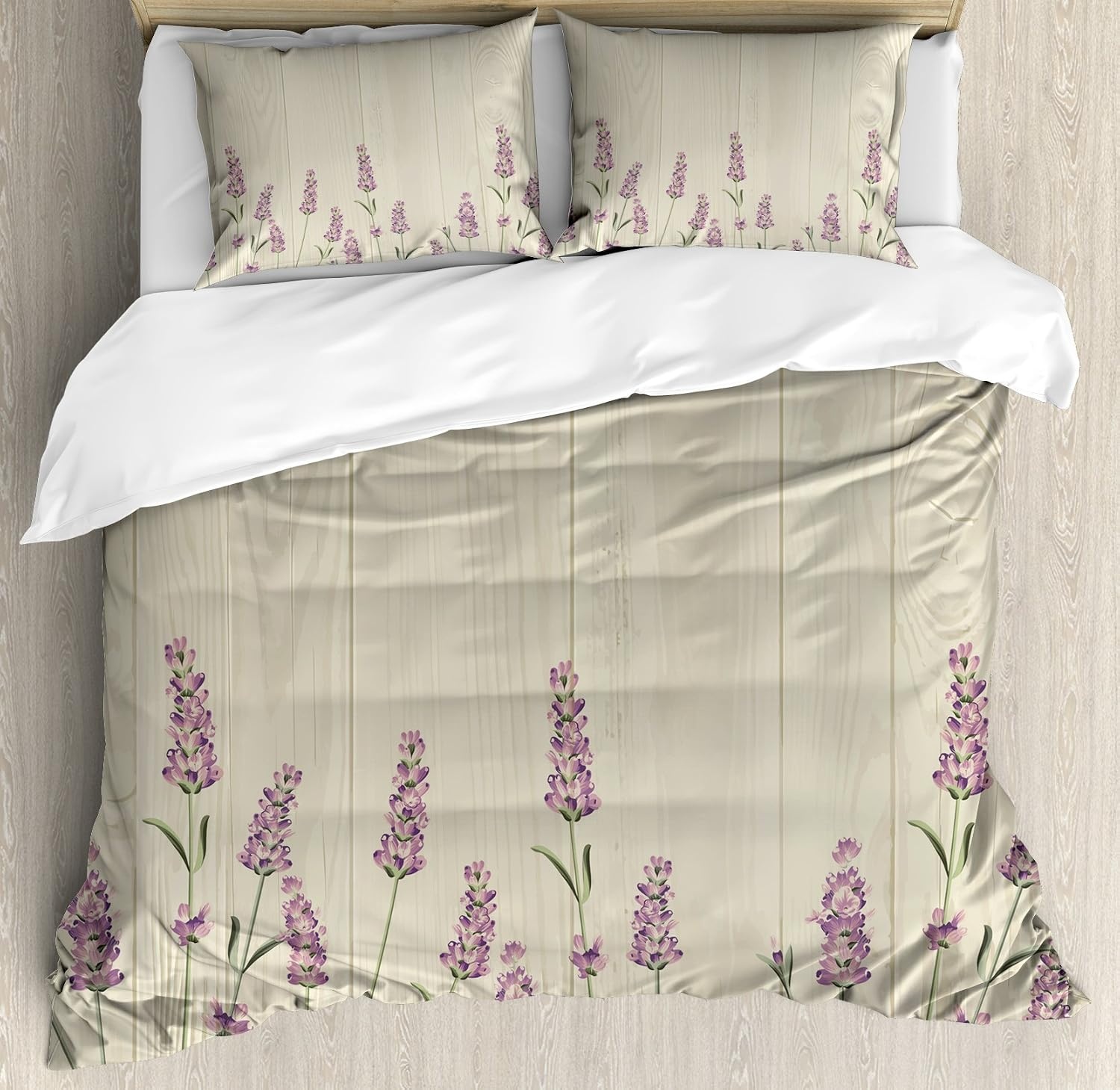 image:imageAmbesonne Halloween Duvet Cover Set Funny Bat with Plate Boo Fangs Scare Frighten Seasonal Cartoon Print Decorative 2 Piece Bedding Set with 1 Pillow Sham Twin Size White OrangeGreen Lilac