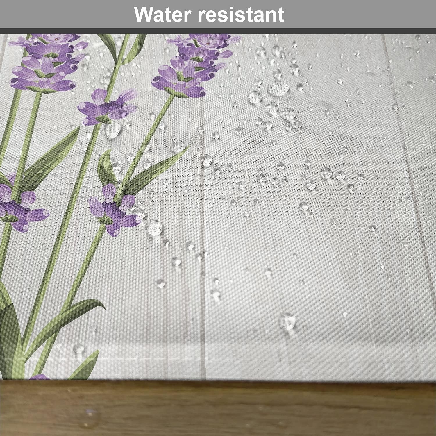 image:imageAmbesonne Lavender Place Mats Set of 4 Aromatic Herbs Bouquet on Rustic Wood Planks Fresh Country Washable Fabric Placemats for Dining Table Standard Size Olive Green