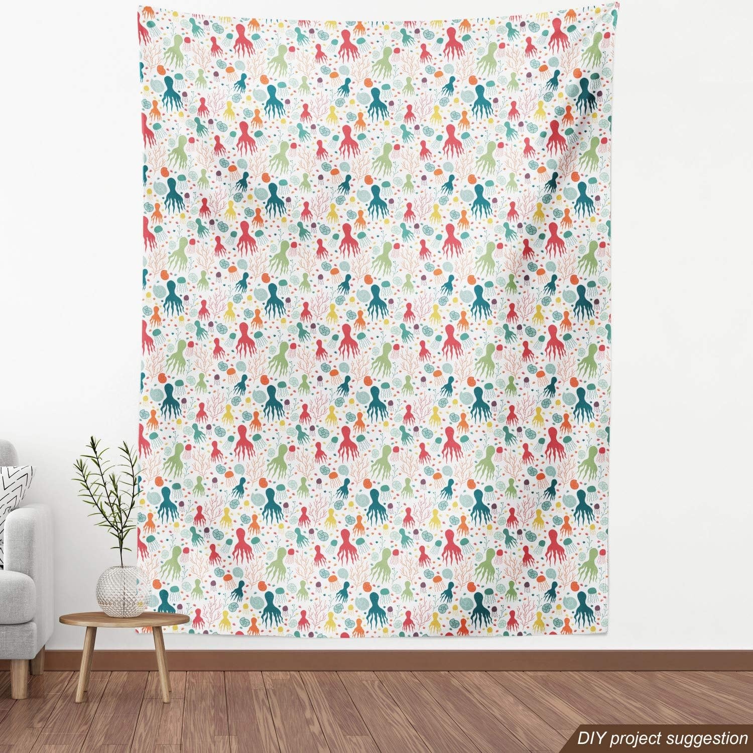 image:imageAmbesonne Plane Fabric by The Yard Cartoon Style Sky with Airplanes and Clouds Swirls Scrapbook Design Pattern Decorative Fabric for Upholstery and Home Accents 2 Yards White BlueTeal Green