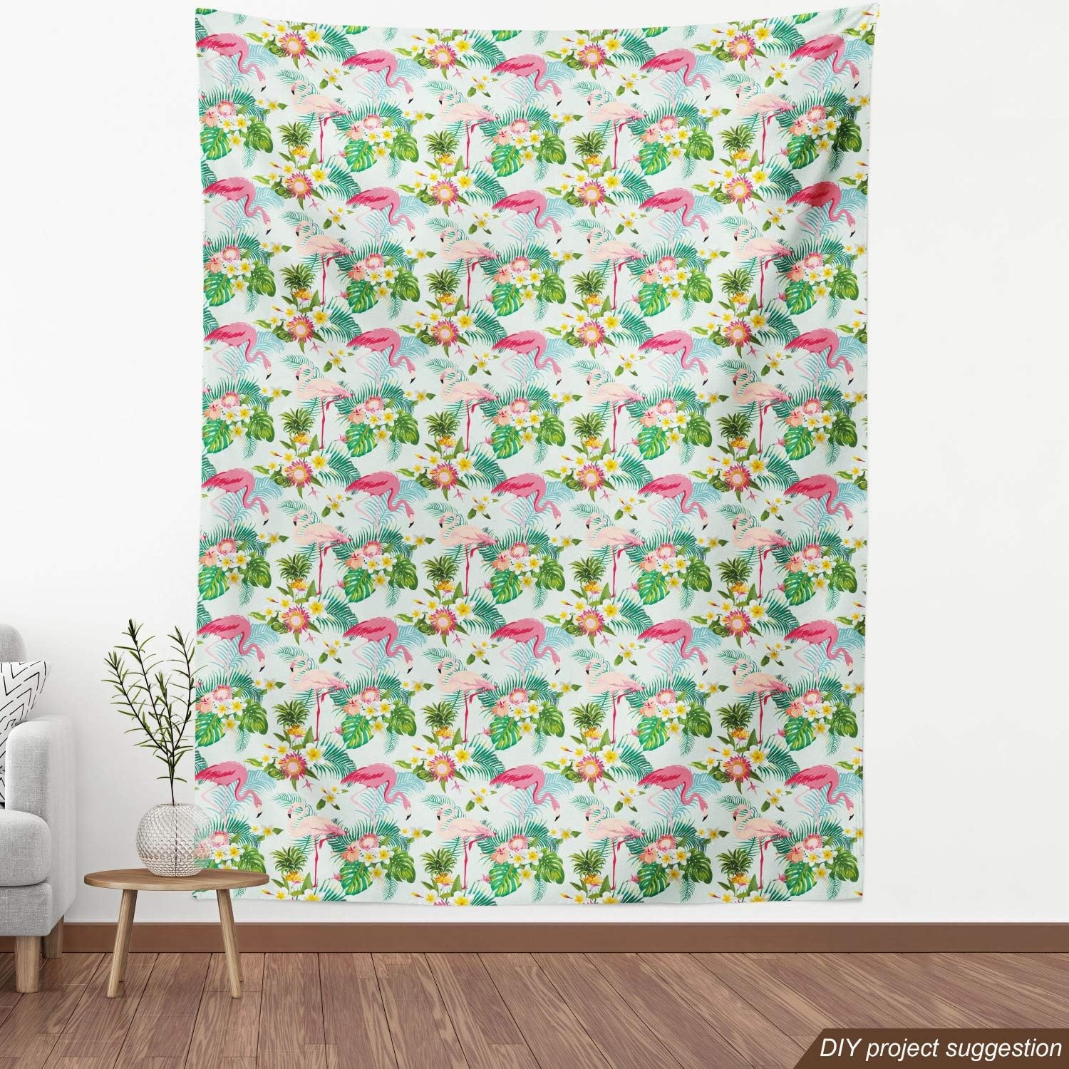 image:imageAmbesonne Plane Fabric by The Yard Cartoon Style Sky with Airplanes and Clouds Swirls Scrapbook Design Pattern Decorative Fabric for Upholstery and Home Accents 2 Yards White BluePink Green