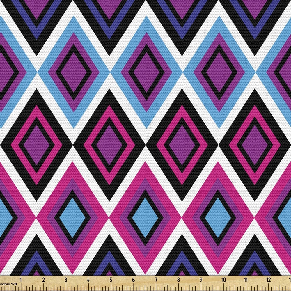 image:imageAmbesonne Plane Fabric by The Yard Cartoon Style Sky with Airplanes and Clouds Swirls Scrapbook Design Pattern Decorative Fabric for Upholstery and Home Accents 2 Yards White BluePurple Magenta