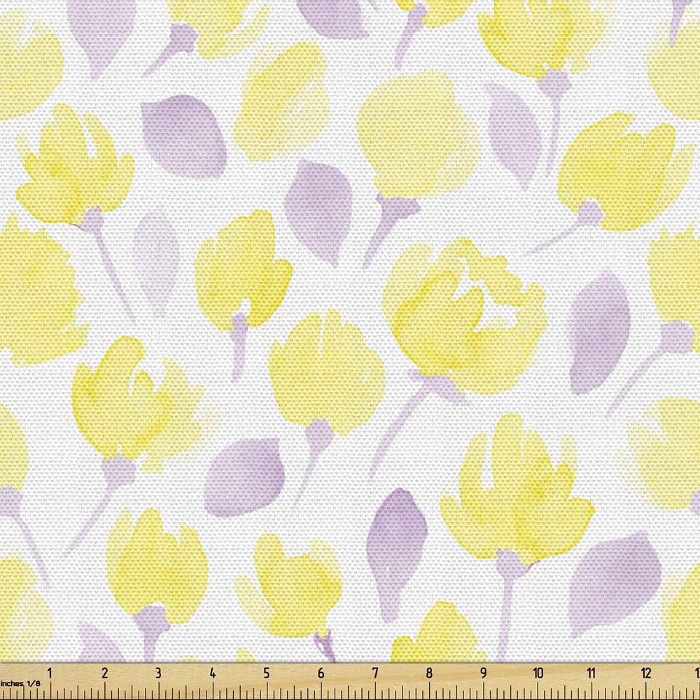 image:imageAmbesonne Plane Fabric by The Yard Cartoon Style Sky with Airplanes and Clouds Swirls Scrapbook Design Pattern Decorative Fabric for Upholstery and Home Accents 2 Yards White BlueYellow Lilac