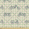 Ambesonne Cactus Fabric by The Yard, Flamingos and Sleeping Plants in Pots Cartoon Pattern Tropical Bird, Decorative Fabric for Upholstery and Home Accents, 1 Yard, Pink Green(Champagne Blue)