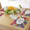 Ambesonne Colorful Place Mats Set of 4, Vintage All You Need is Love Inspirational Speech Bubble Hippie Retro Poster Print, Washable Fabric Placemats for Dining Table, Standard Size, White
