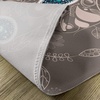 Ambesonne Paisley Place Mats Set of 4, Oriental Motifs with Swirled Branch and Flower Pattern Bohemian Art, Washable Fabric Placemats for Dining Table, Standard Size, Pale Brown Blue