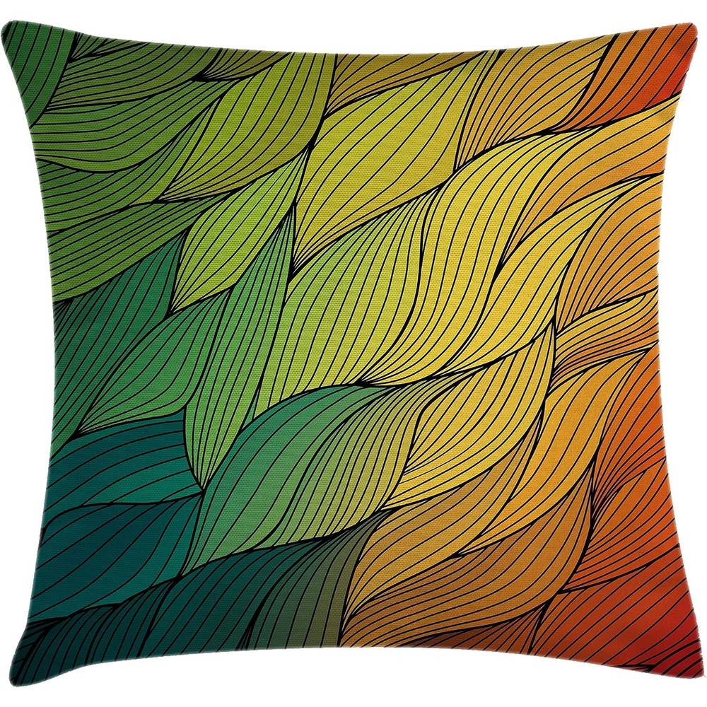 image:imageAmbesonne Modern Throw Pillow Cushion Cover Patchwork Style Bunch of Mixed with Squares Stripes Bands Artwork Decorative Square Accent Pillow Case 16 X 16 Charcoal GreyPale Yellow