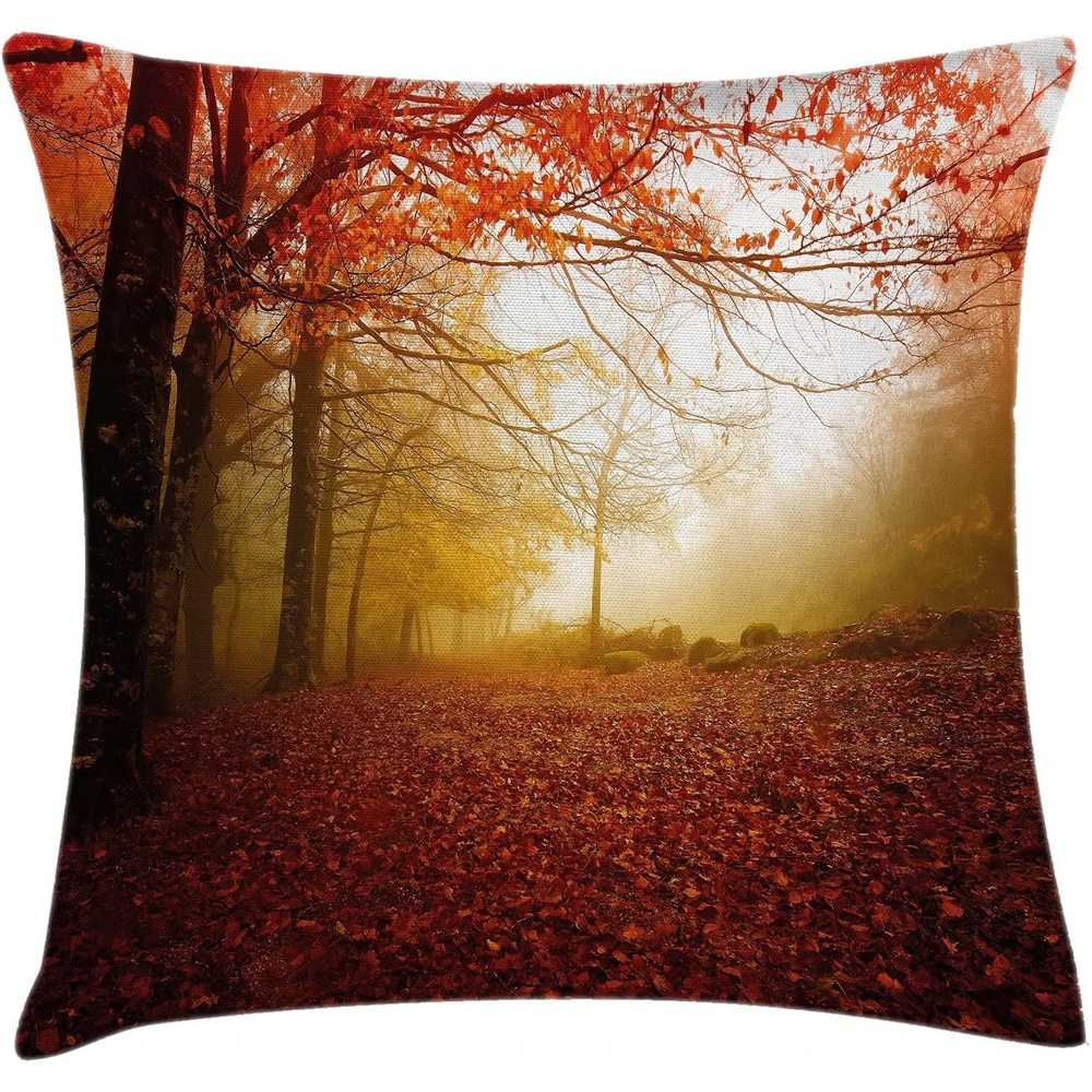 image:imageAmbesonne Tropical Throw Pillow Cushion Cover Storm Sky on The Beach of La Dugue Island Seychelles Dramatic Scene Decorative Square Accent Pillow Case 16 X 16 Petrol BlueVermilion Sepia