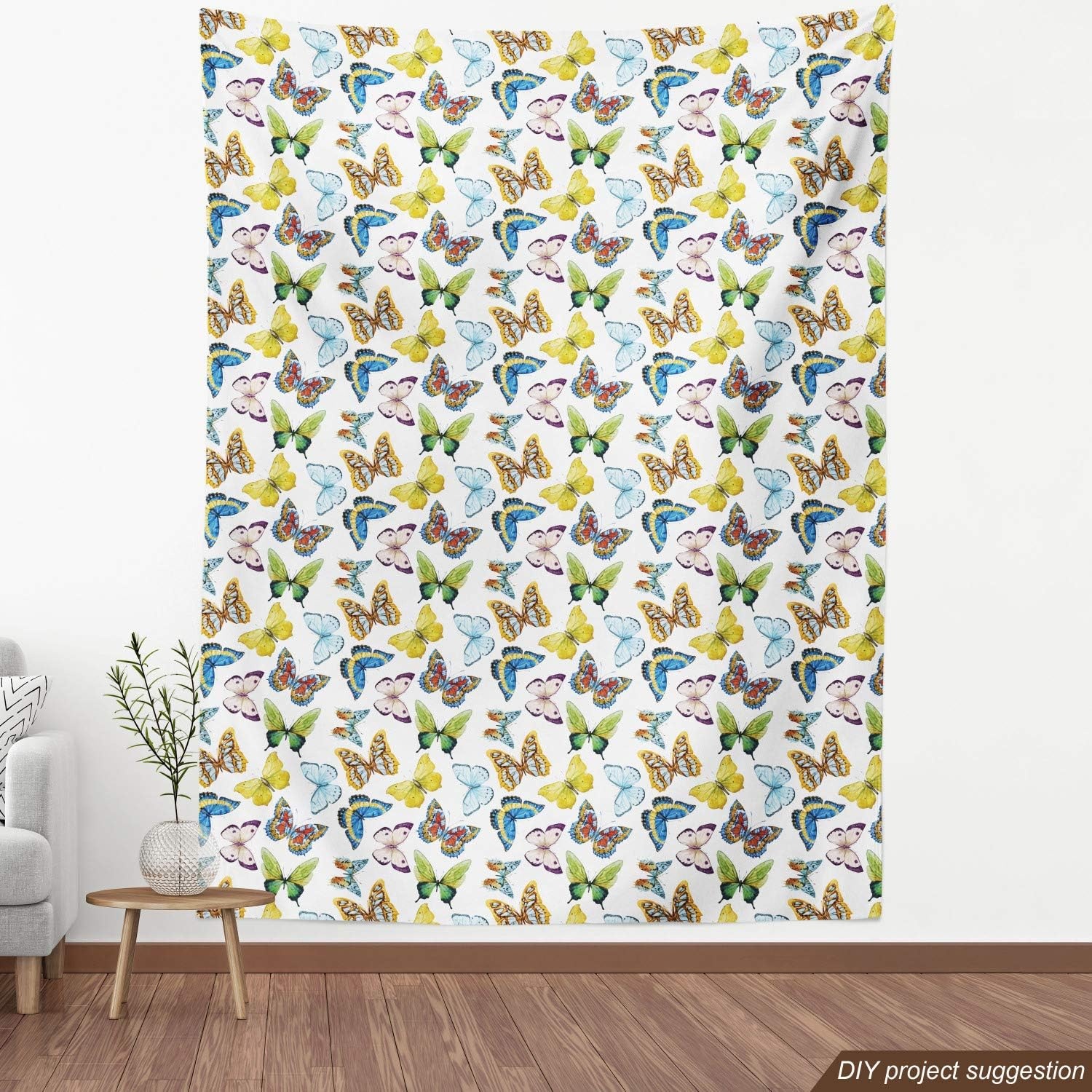 image:imageAmbesonne Cartoon Fabric by The Yard Images of Pink Pigs Wearing Clothes and Balloons Hearts Along Yellow Stars Decorative Fabric for Upholstery and Home Accents 1 Yard Pink BlueBlue Yellow