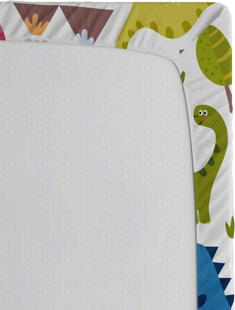 image:imageAmbesonne Dino Fitted Sheet Cartoon Style Colorful Dinosaurs TRex Triceratops Prehistoric Reptile Wildlife Bed Cover with AllRound Elastic Deep Pocket for Comfort Twin Size Pink PurplePink Purple