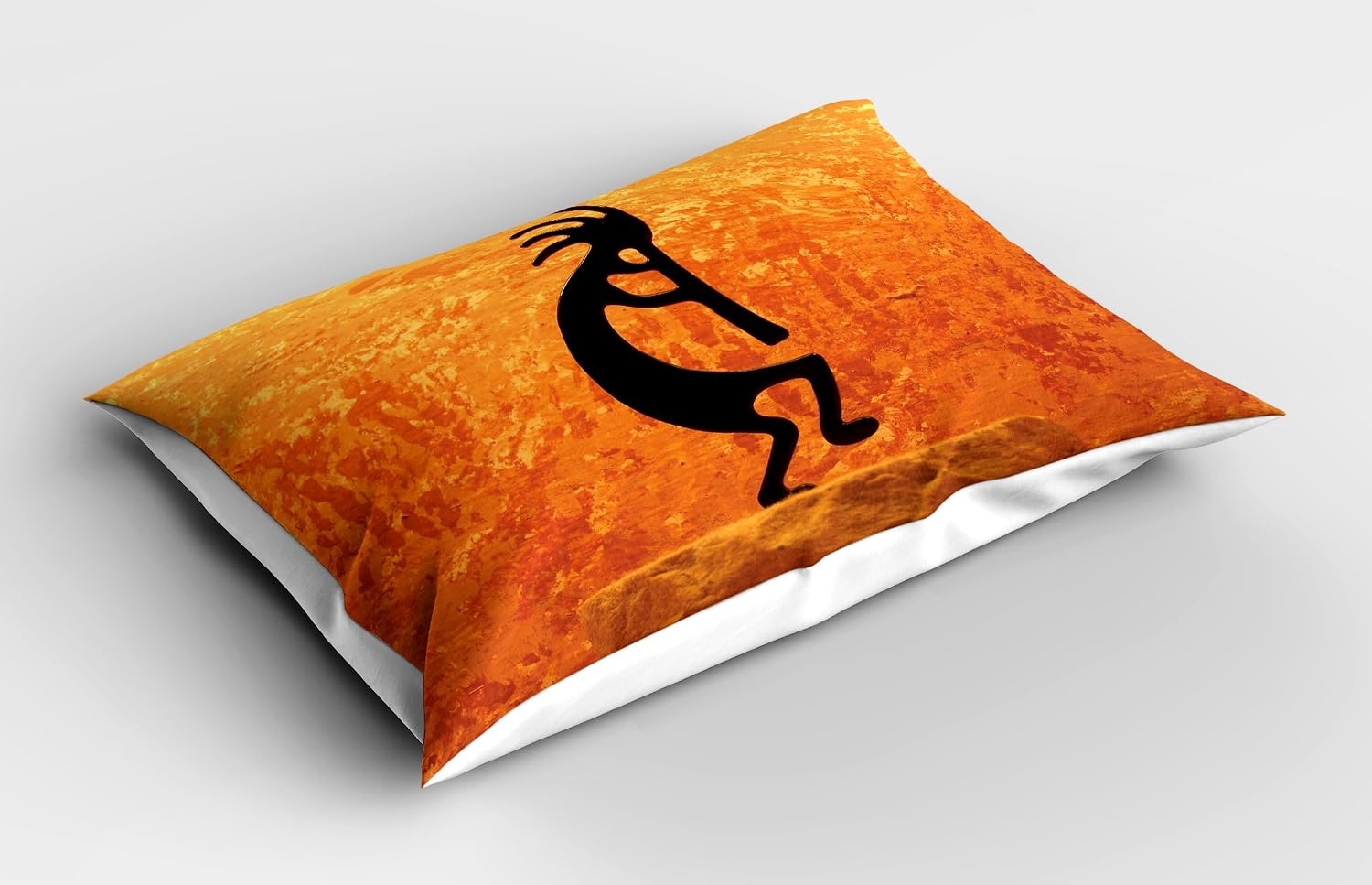 image:imageAmbesonne Music Pillow Sham Rainbow with Musical Notes Cloudscape in Cartoon Style Funny Artwork Symphony Sky Decorative Standard Size Printed Pillowcase 26 X 20 Azure BlueOrange Black